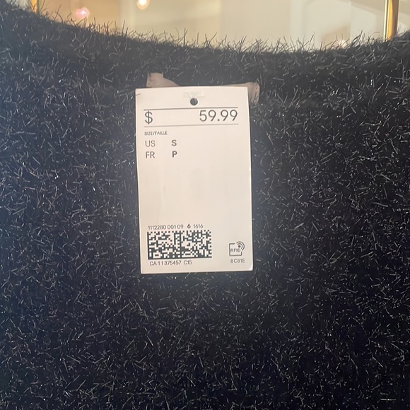 H&M Glittery black sweater. NEW with tags. Size small. - Picture 3 of 3